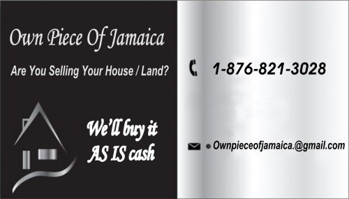 We Buy ANY CONDITION House Or Land In Jamaica?