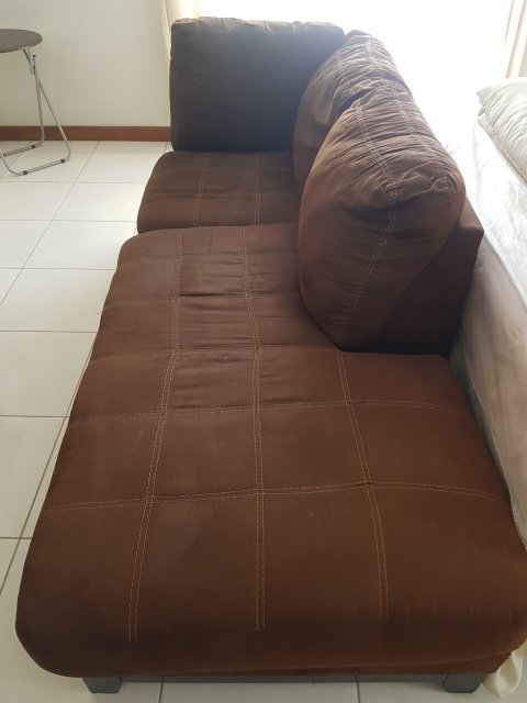 1 Pc Living Room Couch - Dark Brown