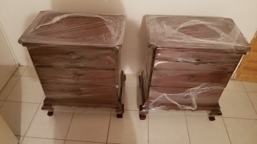 A Pair Of Brand New Bedside Tables For Sale 