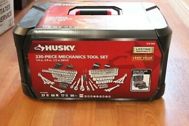 NEW Husky 230 Piece Mechanics Tool Set