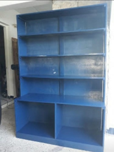 Large Blue Bookshelf  4ft X 6ft High