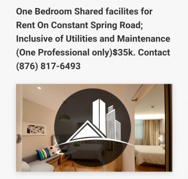 1 Bedroom With Shared Facility 
