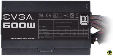 EVGA 600W 80 Plus Certified 100-W1-0600-K1 
