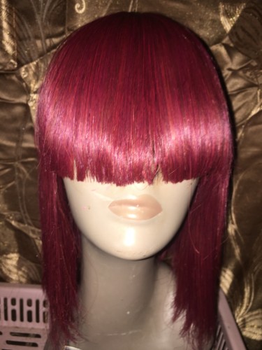 Red Wig With Slightly Black Highlights 