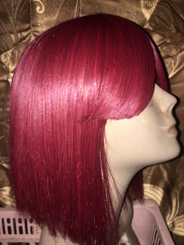 Red Wig With Slightly Black Highlights 