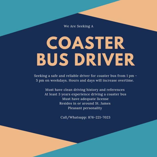 Coaster Bus Driver