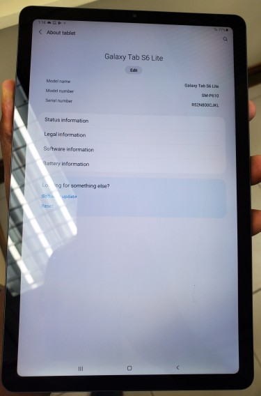 Samsung Galaxy Tab S6 Lite 64GB Oxford Gray SMP610