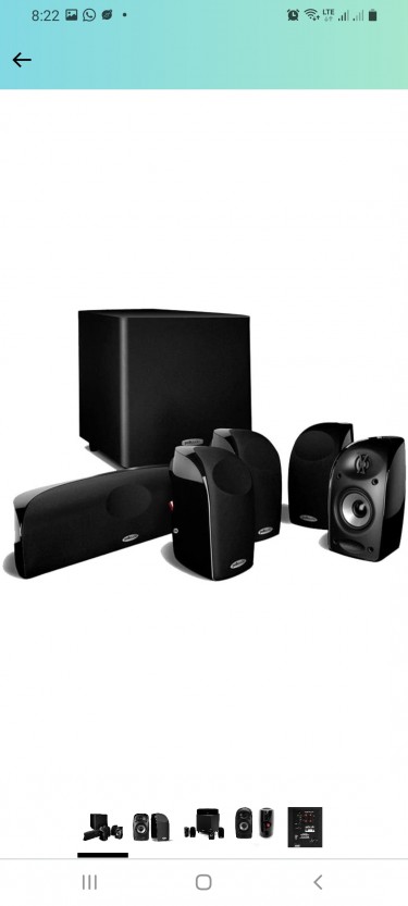 Polk Tl1600 5.1 Channel Home Theater Speakers 