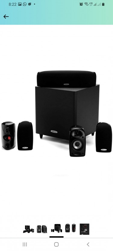 Polk Tl1600 5.1 Channel Home Theater Speakers 