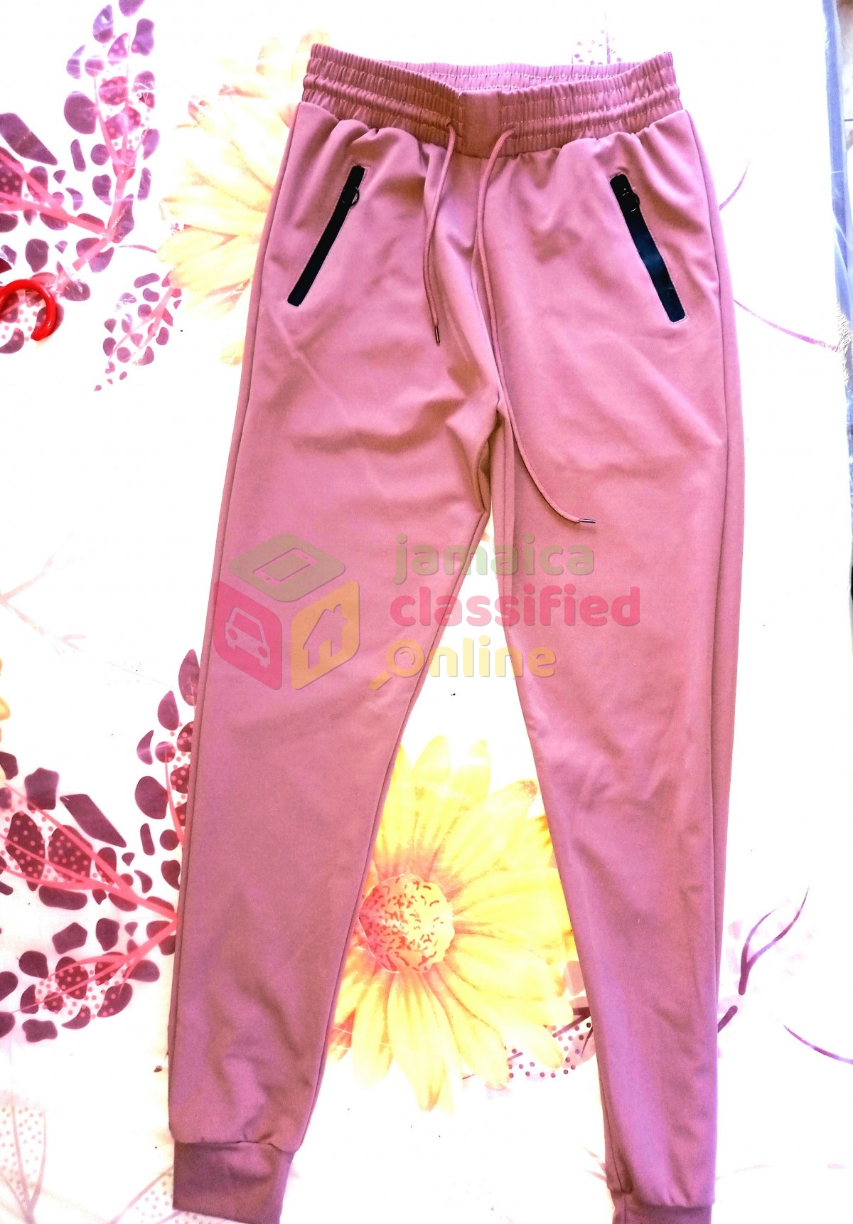 Pink Silk Pants With Black Zippers for sale in Montego Bay St James ...
