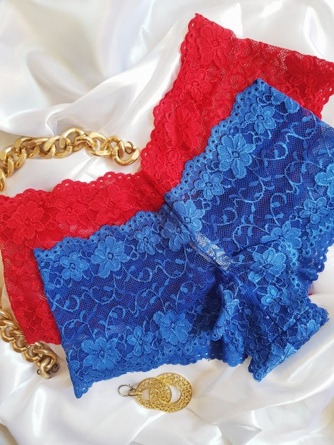 Red & Blue Mesh Panties Available