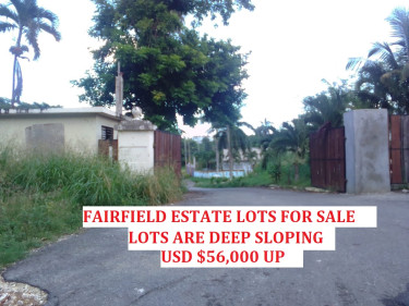 FAIRFIELD ESTATE 4 LOTS FOR SALE (LOTS ARE DEEP)