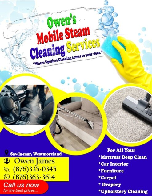 Owen Mobile Steam Clean Service