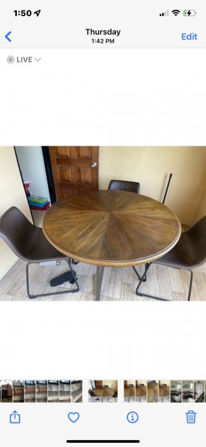 Modern  Ashley Furniture Wooden Dining Table