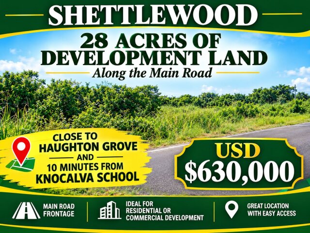 SHETTLEWOOD 28 ACRES DEVELOPMENT OR FARM LAND