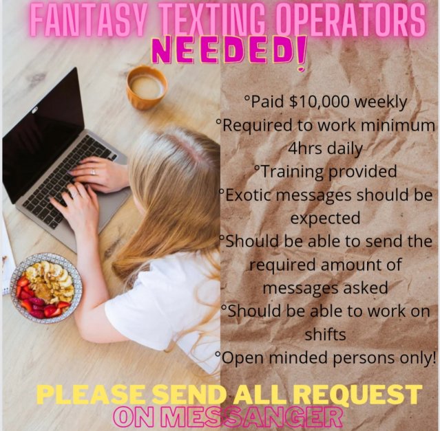 Fantasy Text Operators $10,000 Weekly