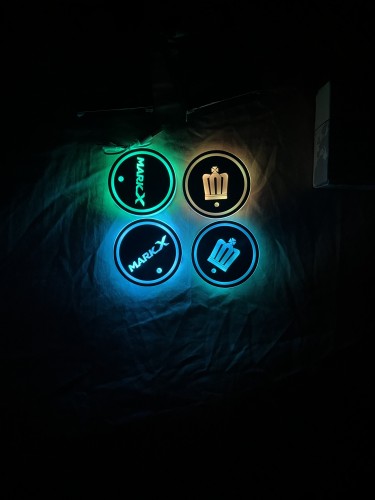 Mark X & Crown LED Logo Coaster