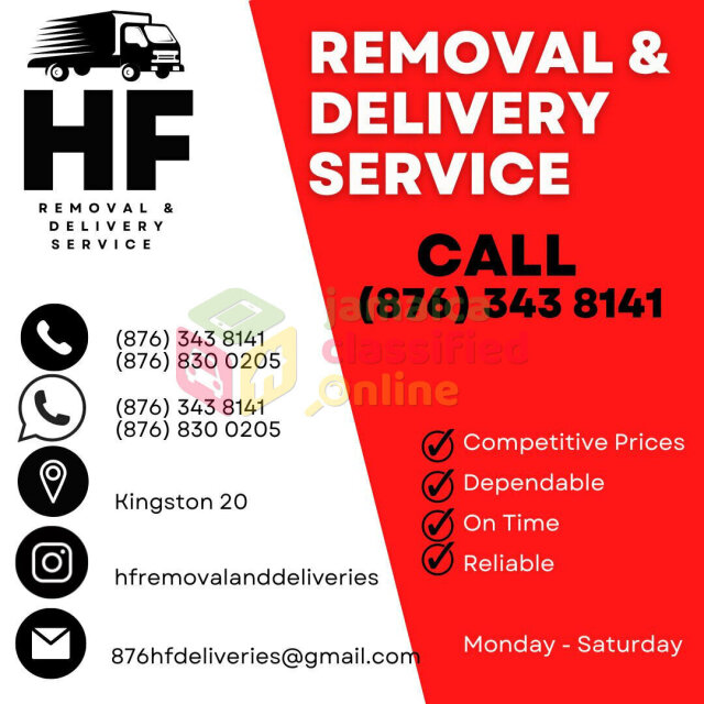 HF Removal&Delivery Truck Start@$7,000