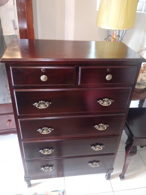 Solid Mahogany Chest Of Drawer