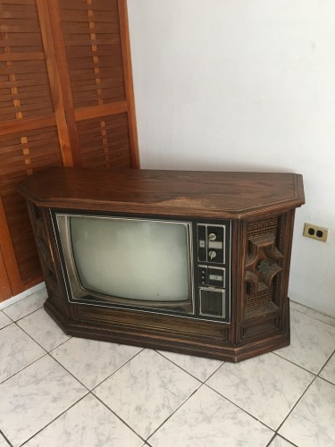 TV STAND WITH BUILT IN TV 