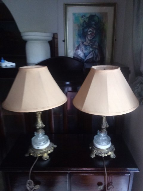 Pair Of Antique Lamps