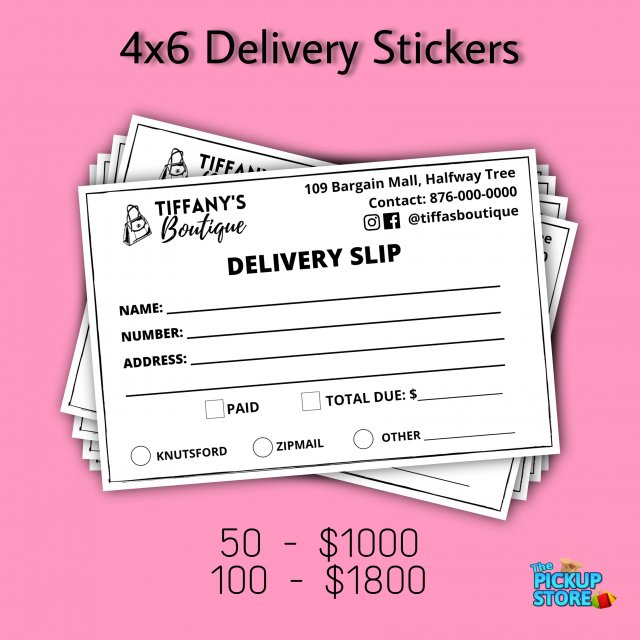 Delivery Stickers