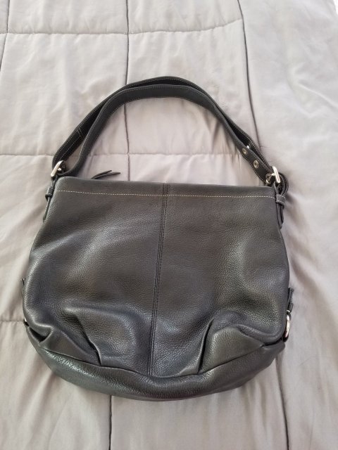 Black Coach Leather Handbag