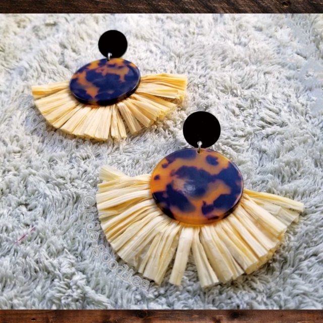 Turtle Shell Styled Earrings