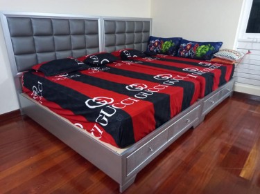 Almost New Queen Size Bed With Mattress