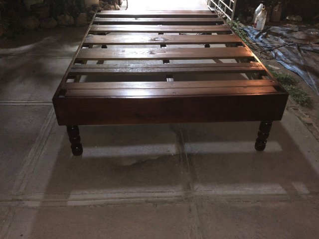 Solid Wood  Double Bed Base