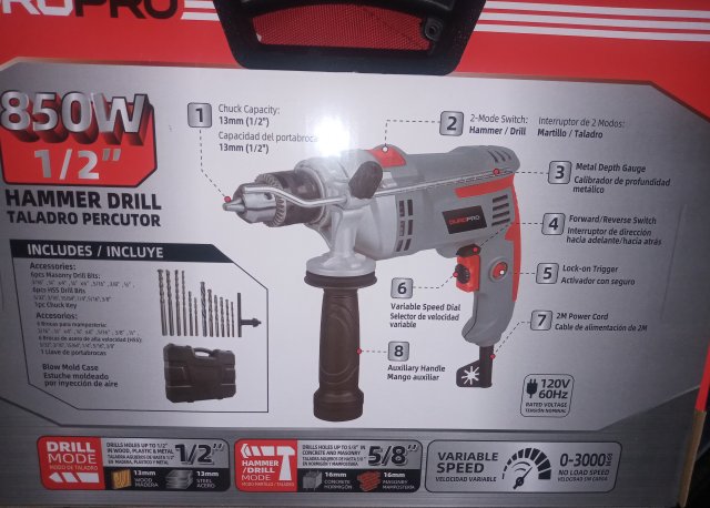 Hammer Drill 850W 1/2