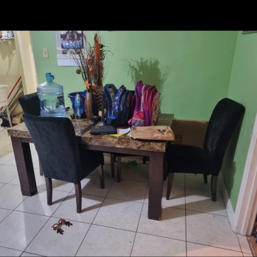 Six Seater Dining Table And Chairs