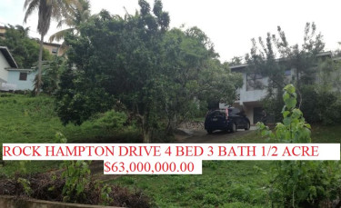 Rockhampton Drive 4 Bedroom 3 Bath  1/2 Acre