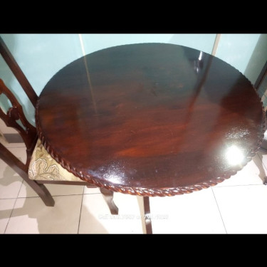 Mahogany Pedestal Dining Table ONLY