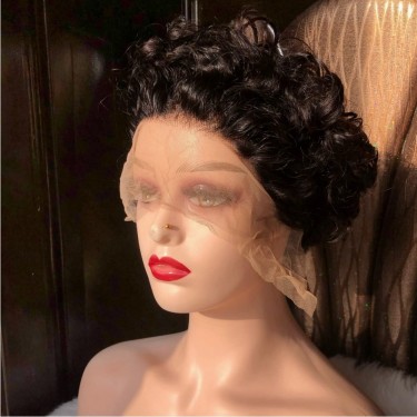 13×1 Lace Front 6 Inch Pixie Wig 