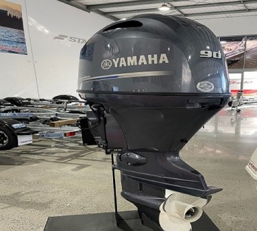 Used Yamaha 90 HP 4-Stroke Outboard Motor Engine