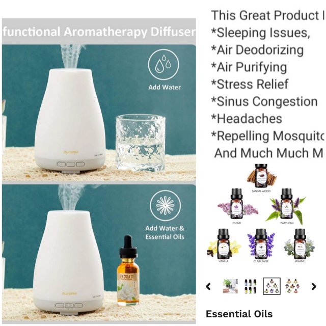 Diffuser And Essential Oils