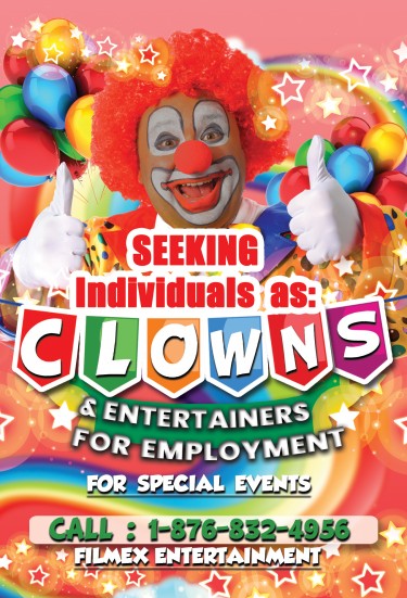 Seeking Individuals As Entertainers & Clowns