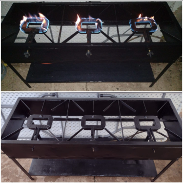 3 Burners Commercial Stove 