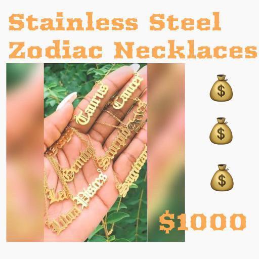 Latitude Zodiac Sign Necklaces