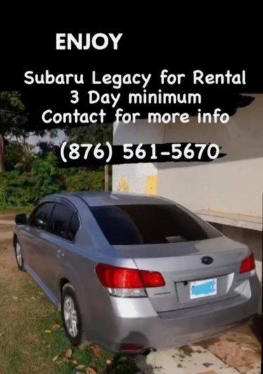 Subaru Legacy Up For Rental 