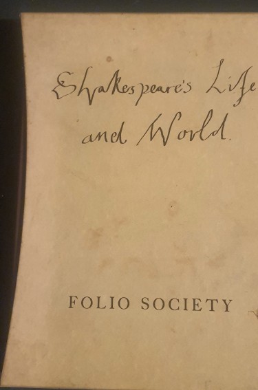 Book: Shakespeare's Life And World