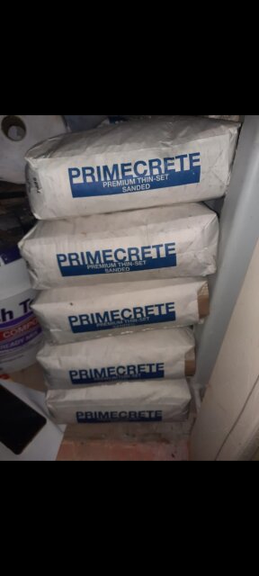 Primecrete  Premium  Thin Set Sanded