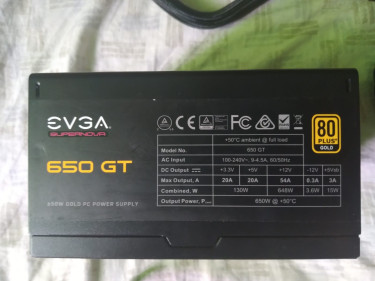 EVGA 80 Plus Gold 650W PSU