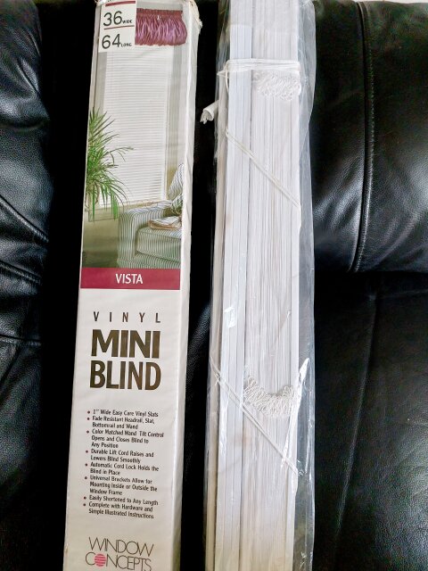 NEW White Vinyl Blind For Your Windows