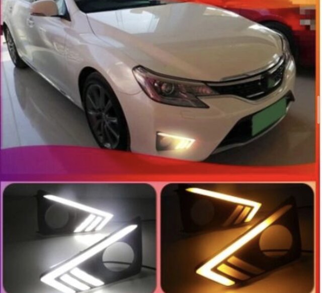 Toyota Mark X 2012 To 2016 DRL Fog Lamp Cover