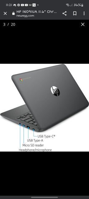 HP Chromebook 11A (2021 Model)