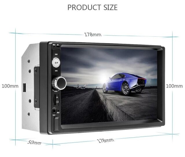 7 Inch Bluetooth Car Stereo With Remote