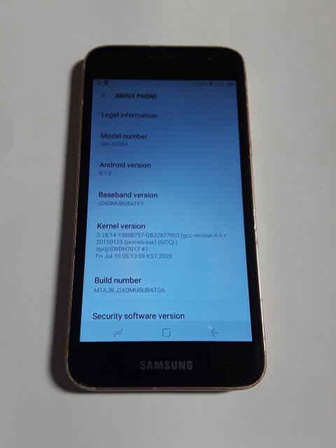 Samsung Galaxy J2 Core - Flow