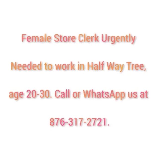 Jobs Available WhatsApp 876-317-2721